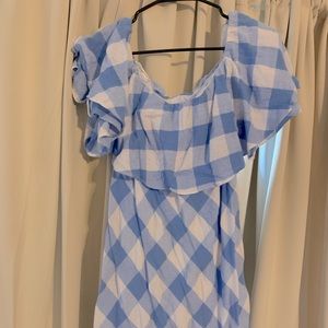 Off the shoulder mini dress